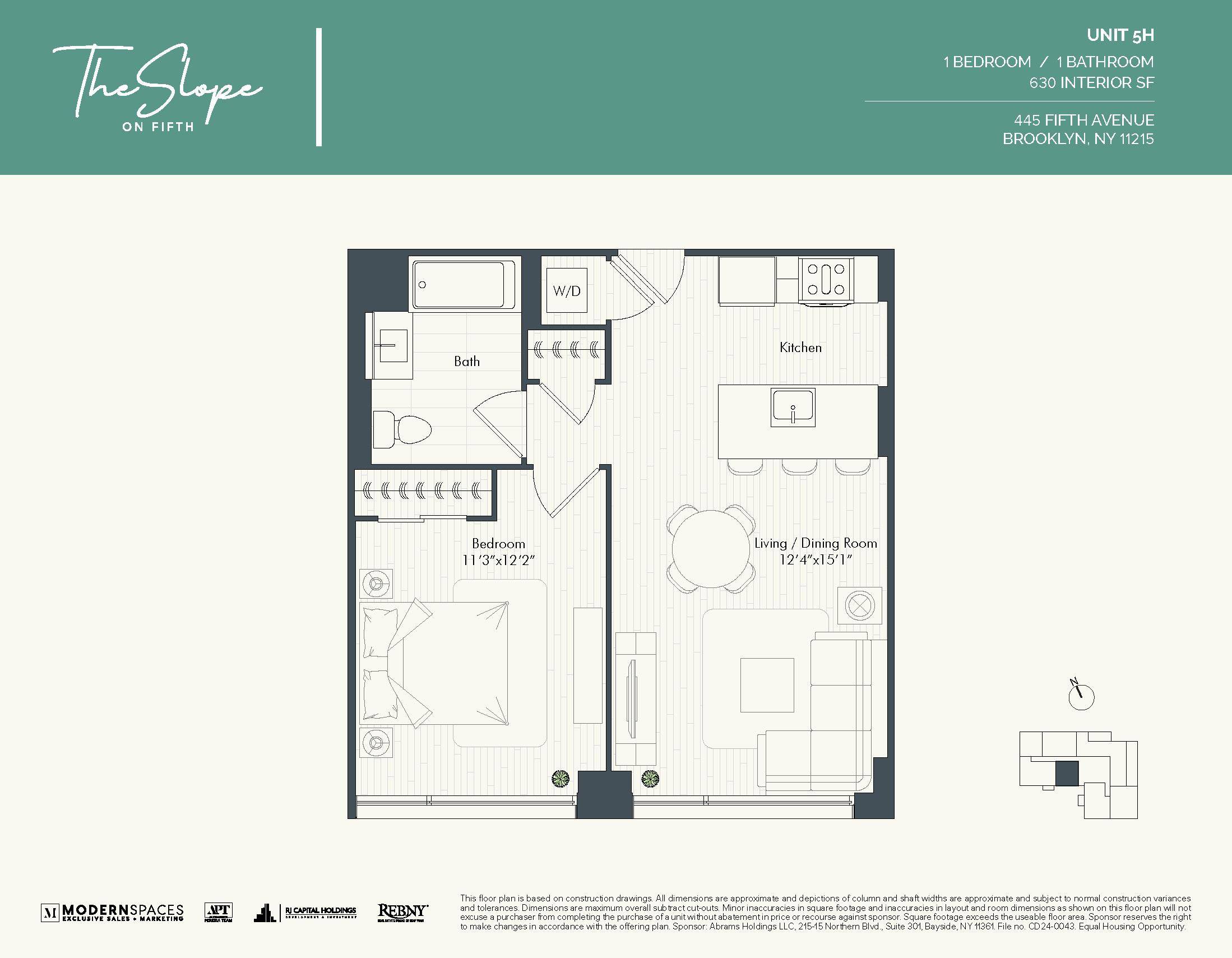 Brooklyn, NY 11215,445 5th Avenue #5-H