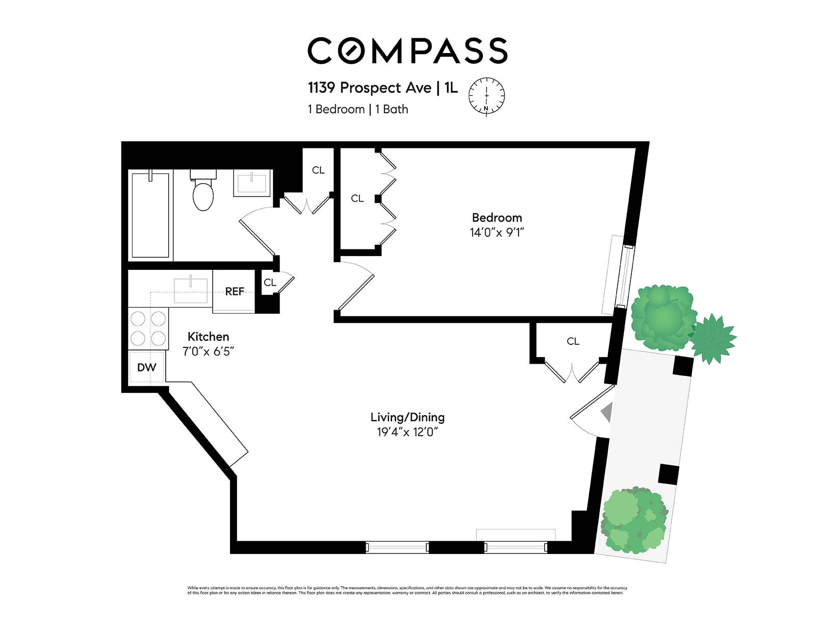 Brooklyn, NY 11218,1139 Prospect Avenue #1L