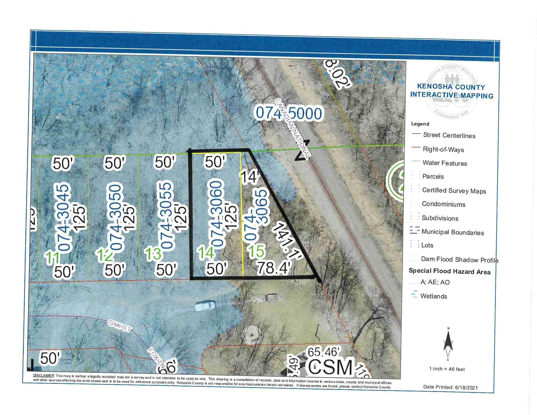 Salem Lakes, WI 53170,Lt14-Lt15 Oak St