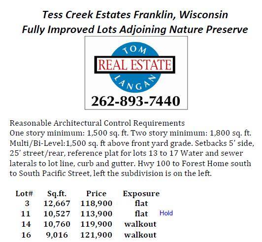 Franklin, WI 53132,11388 W Tess Creek St Unit Lt16