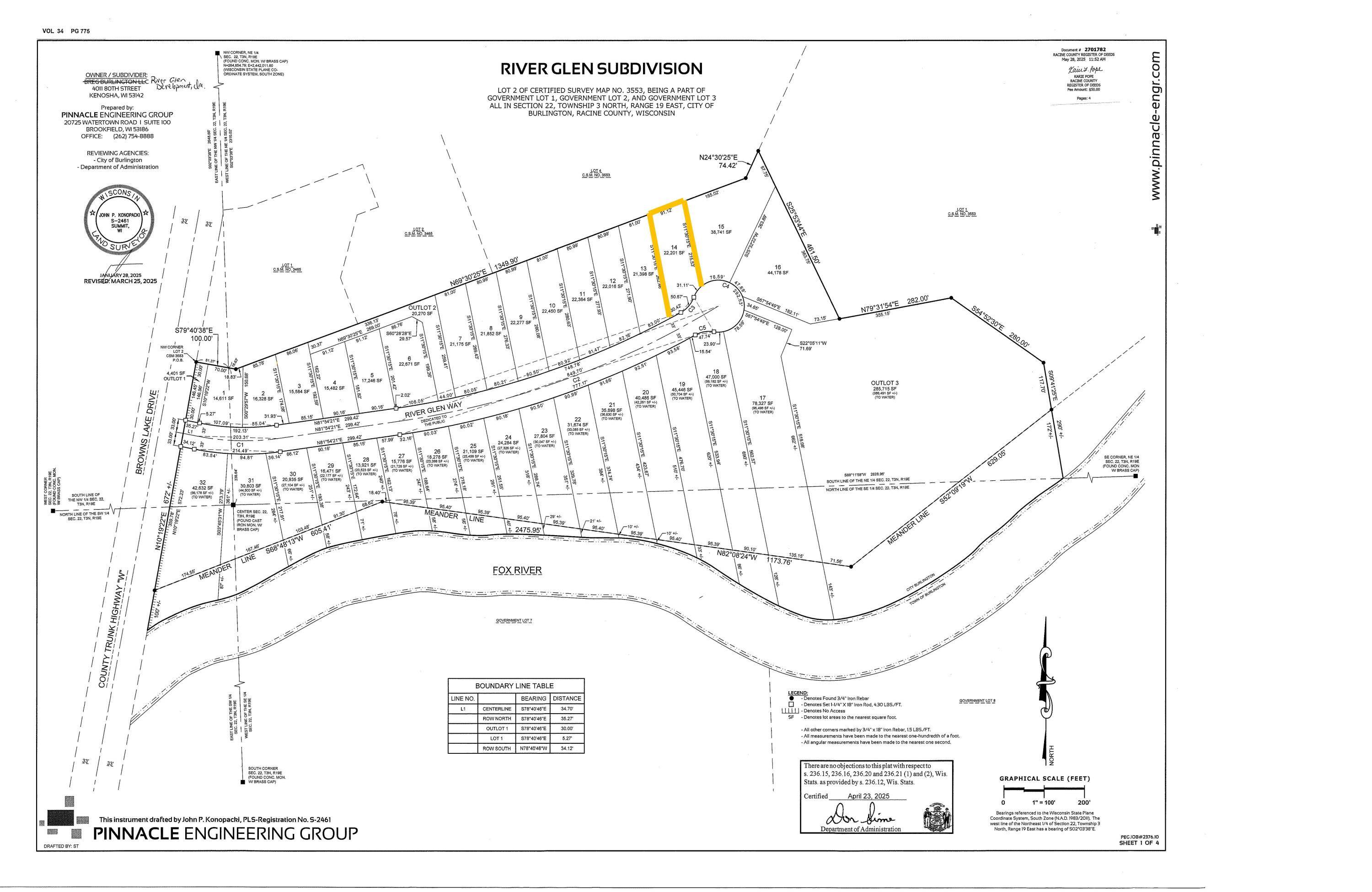 Burlington, WI 53105,Lt14 River Glen Way