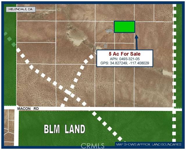 Helendale, CA 92342,0 5 Ac Near Macon Rd