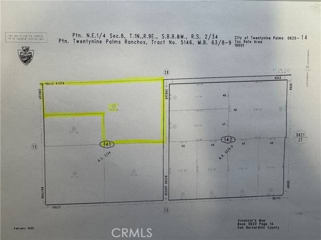 Twentynine Palms, CA 92277,0 Valle Vista Road