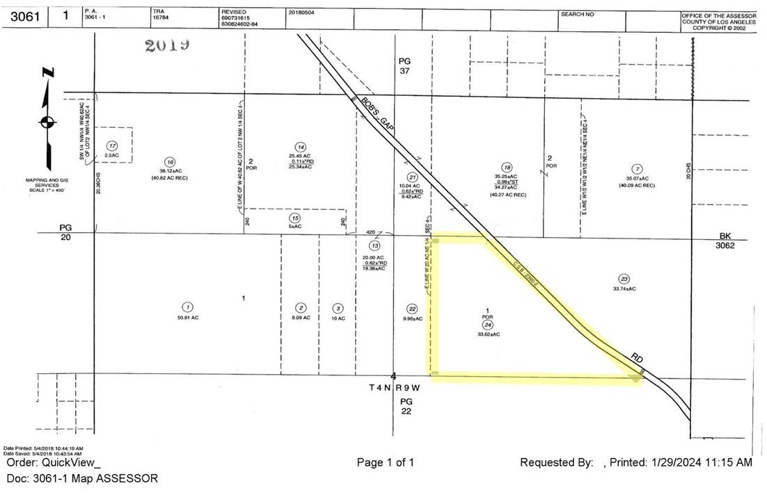 Llano, CA 93544,0 Vac/Bob S Cap Rd/Vic Avenue Y8