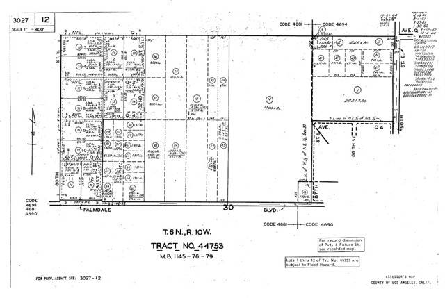 Sun Village, CA 93543,0 Vac/Cor 80 Ste/Ave Q4