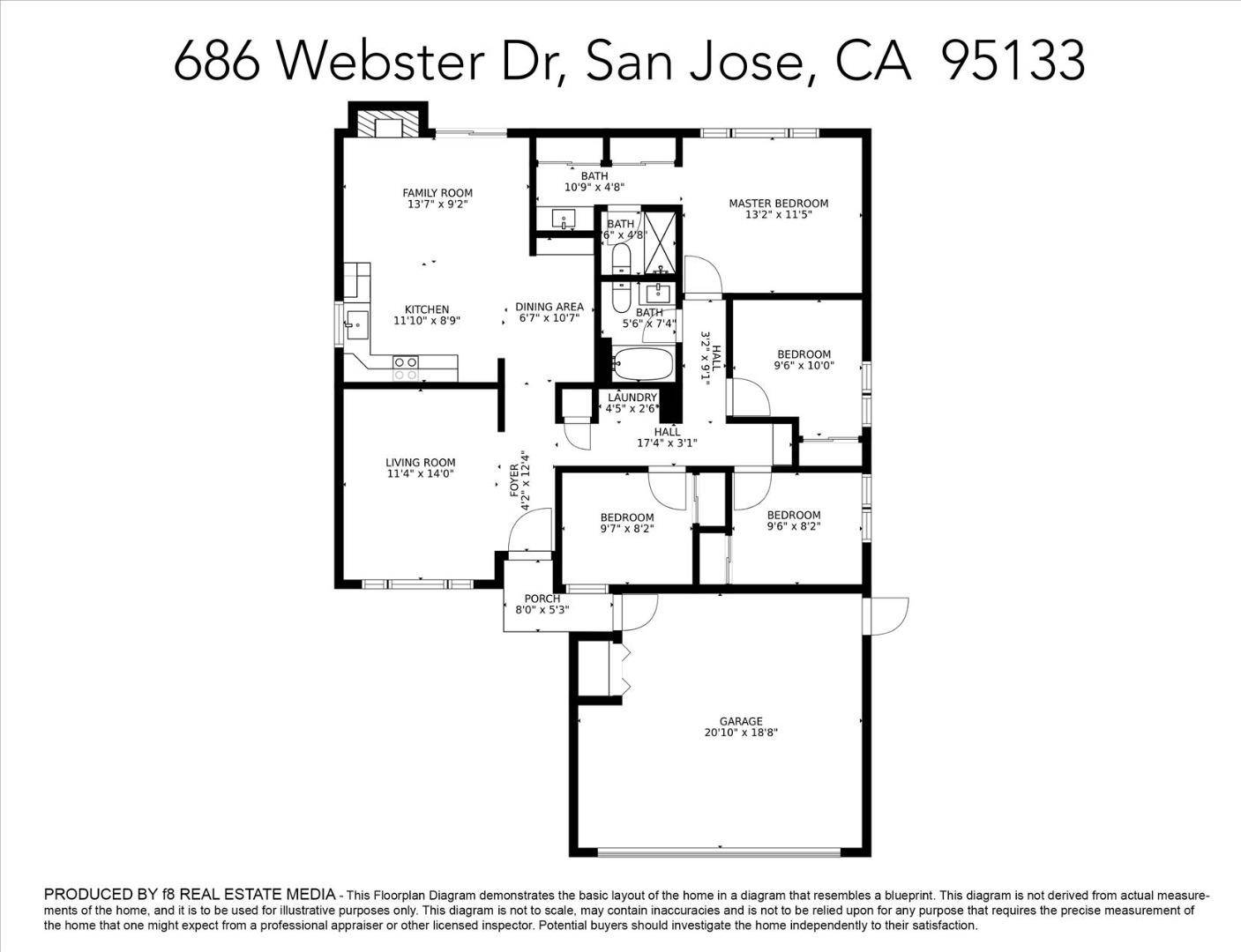 San Jose, CA 95133,686 Webster Drive