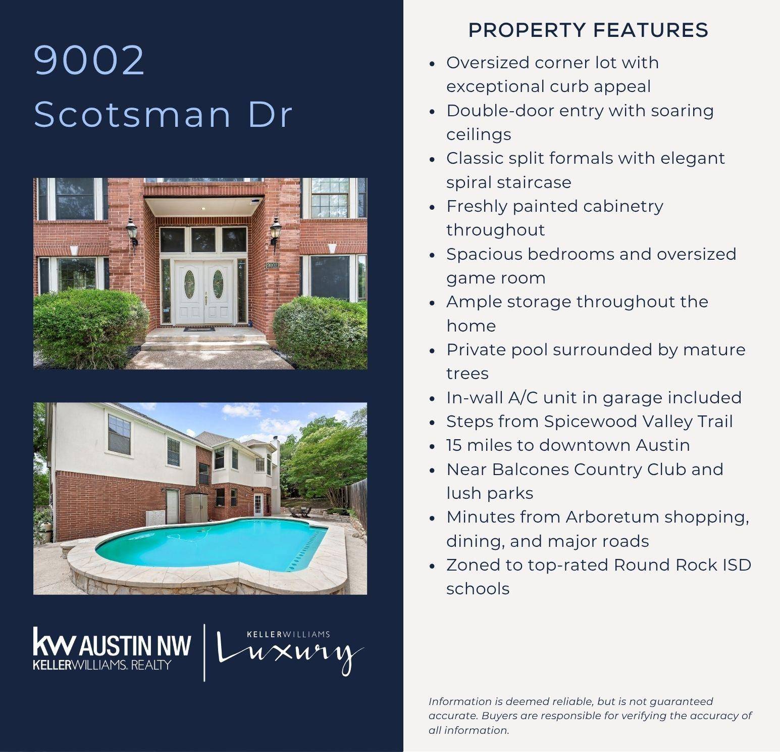 Austin, TX 78750,9002 Scotsman DR