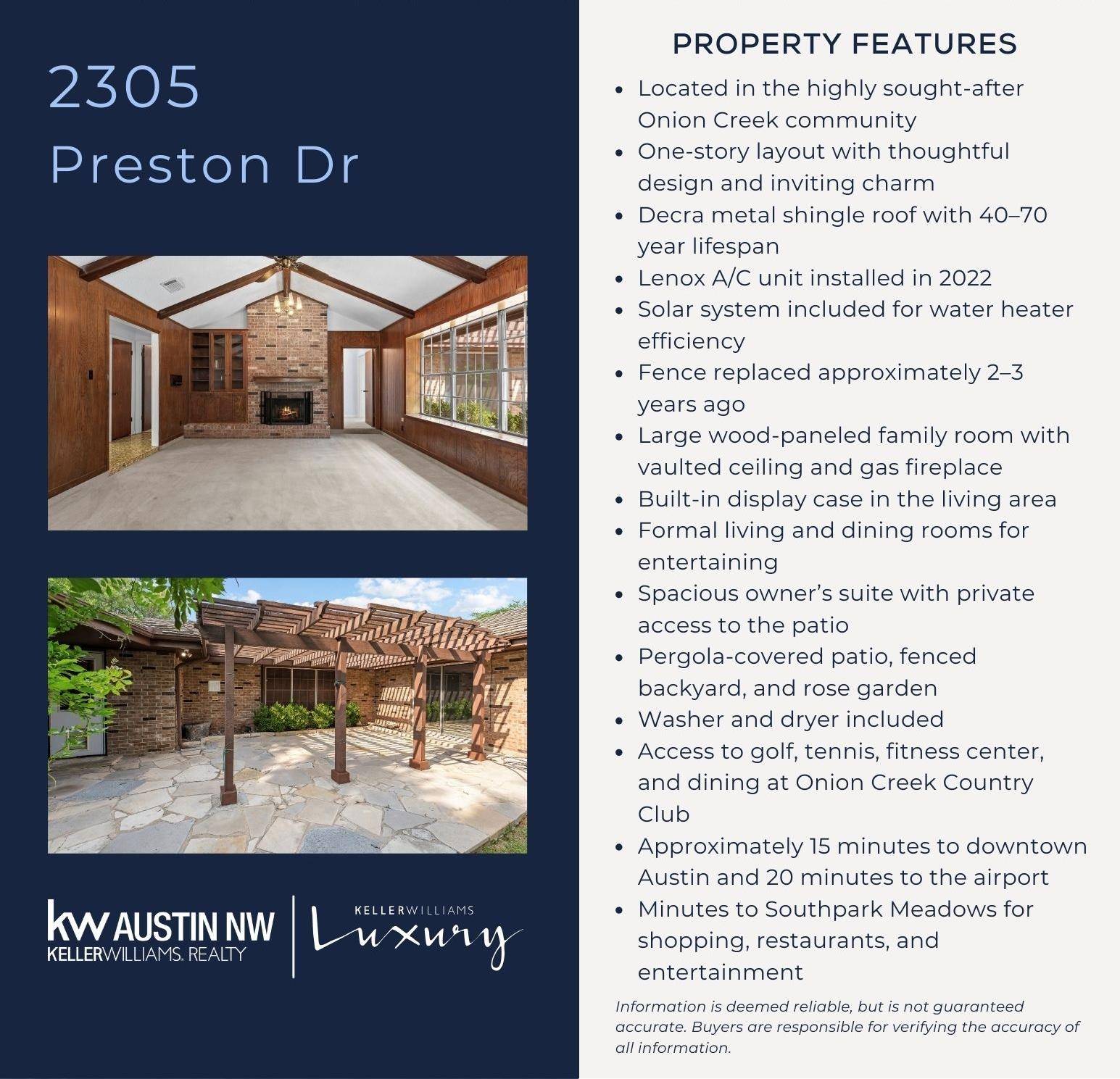 Austin, TX 78747,2305 Preston Trails CV