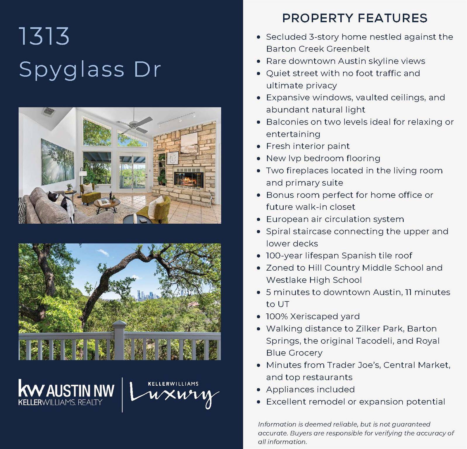 Austin, TX 78746,1313 Spyglass DR