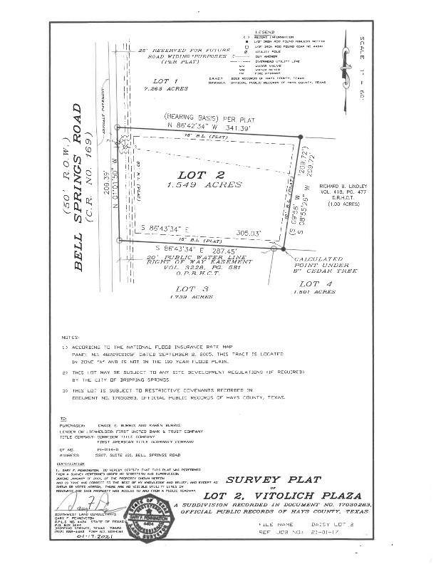 Dripping Springs, TX 78620,Lot2 Bell Springs RD