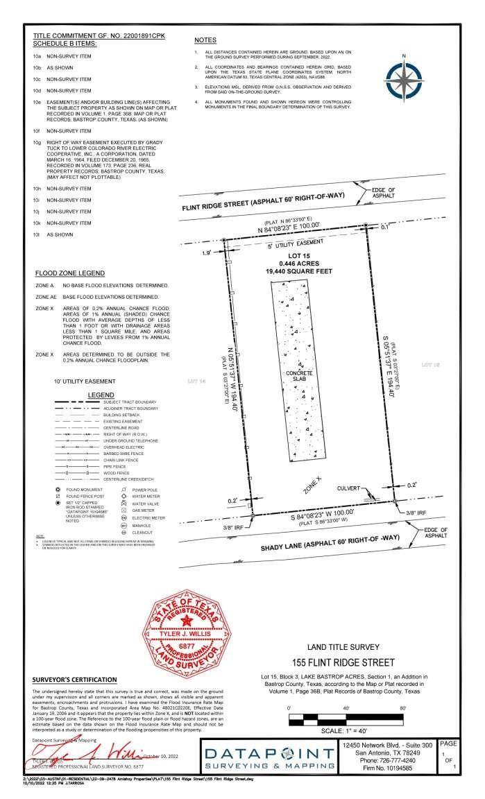 Bastrop, TX 78602,155 Flint Ridge ST