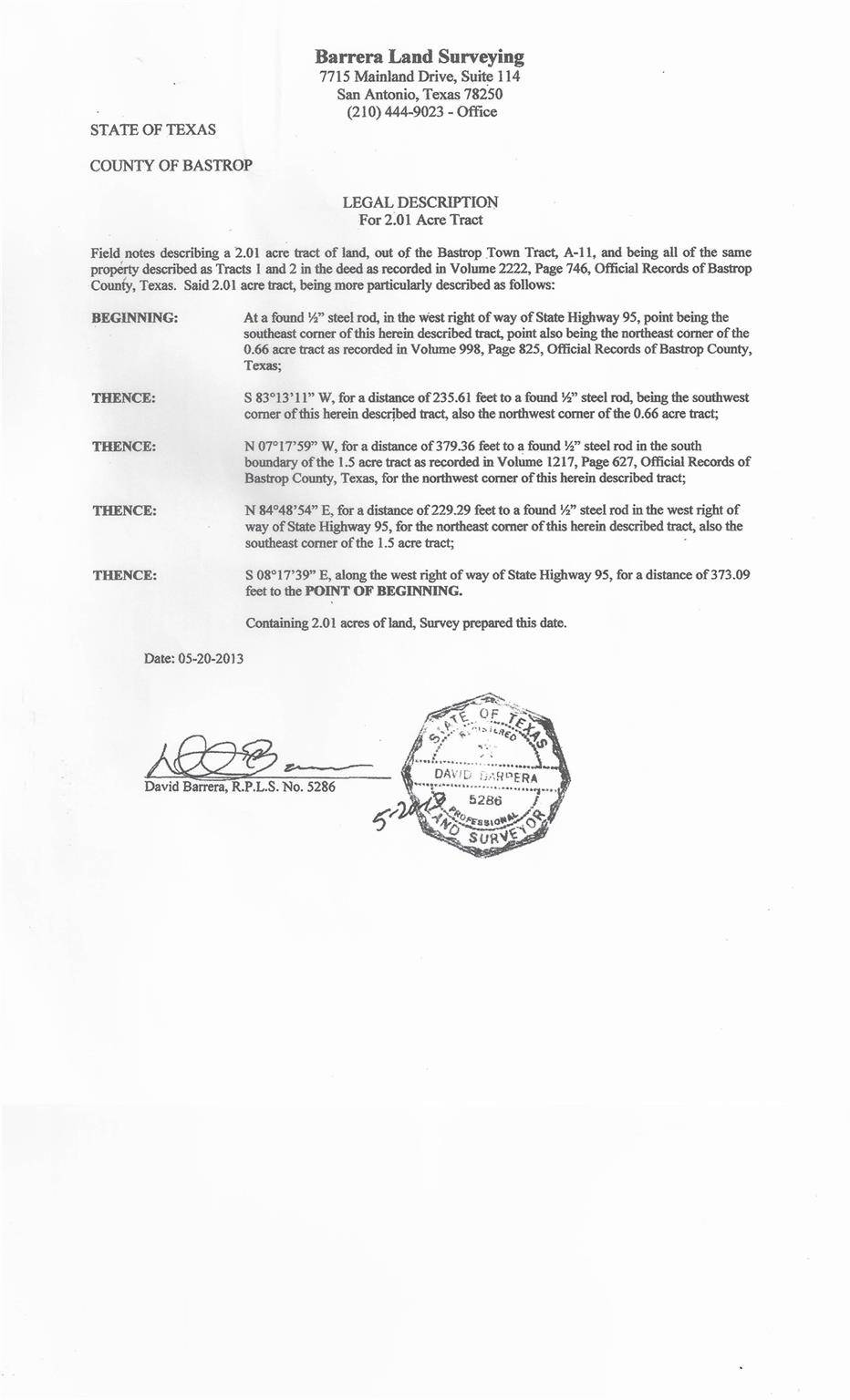 Bastrop, TX 78602,TBD A11 BASTROP TOWN TRACT, ACRES 2.010 #Bastrop Property ID 46383