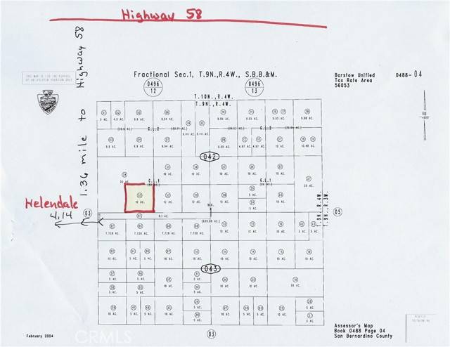 Hinkley, CA 92347,33 Wagner East Road