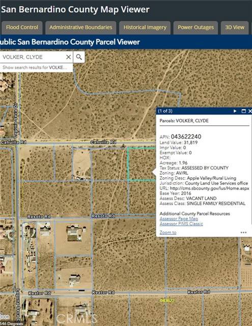 Apple Valley, CA 92307,0 Resoto Road