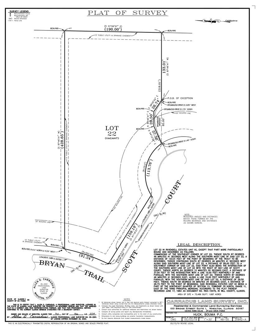 New Lenox, IL 60451,Lot 22 Scott CT