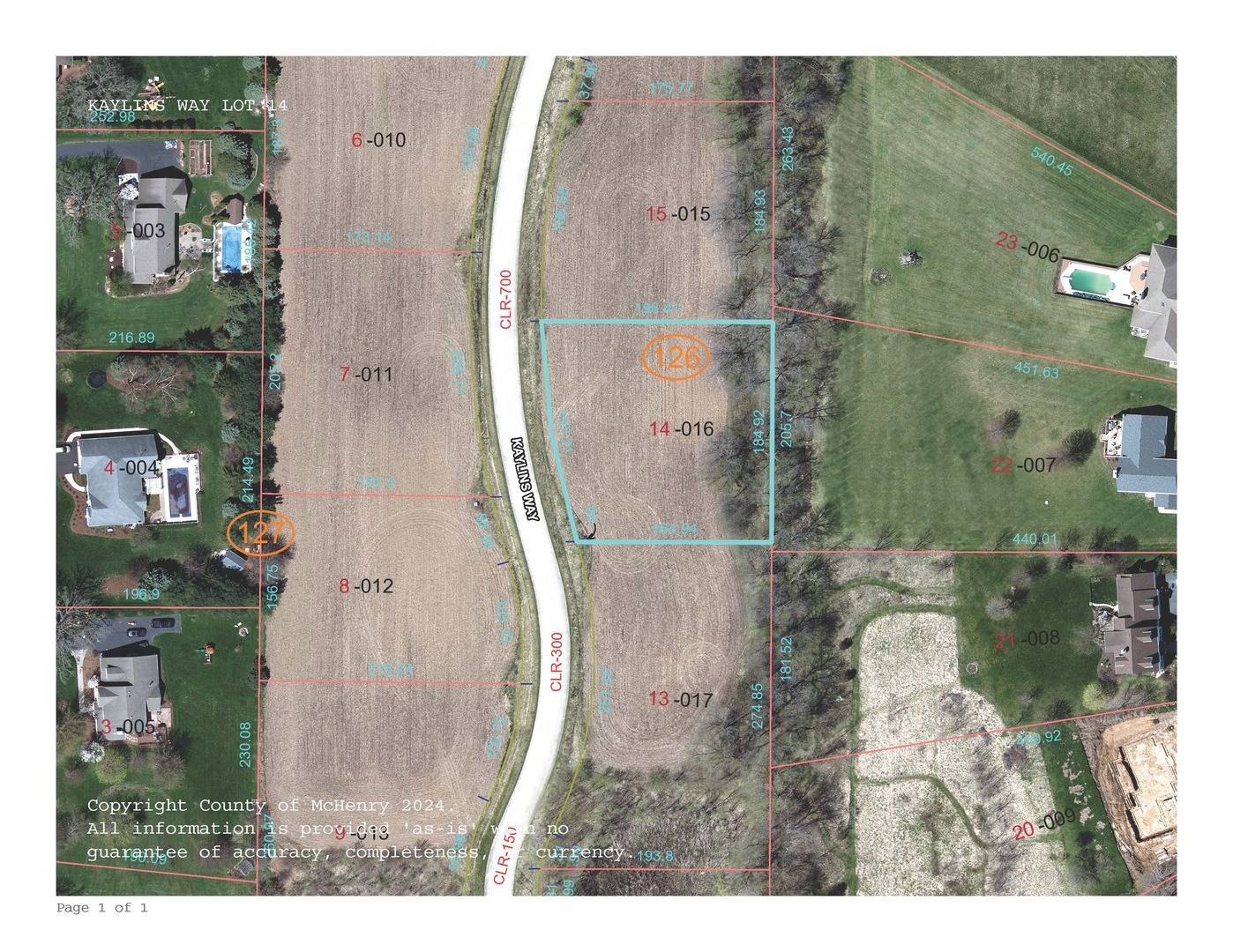 Ringwood, IL 60072,LOT 14 Kaylins WAY