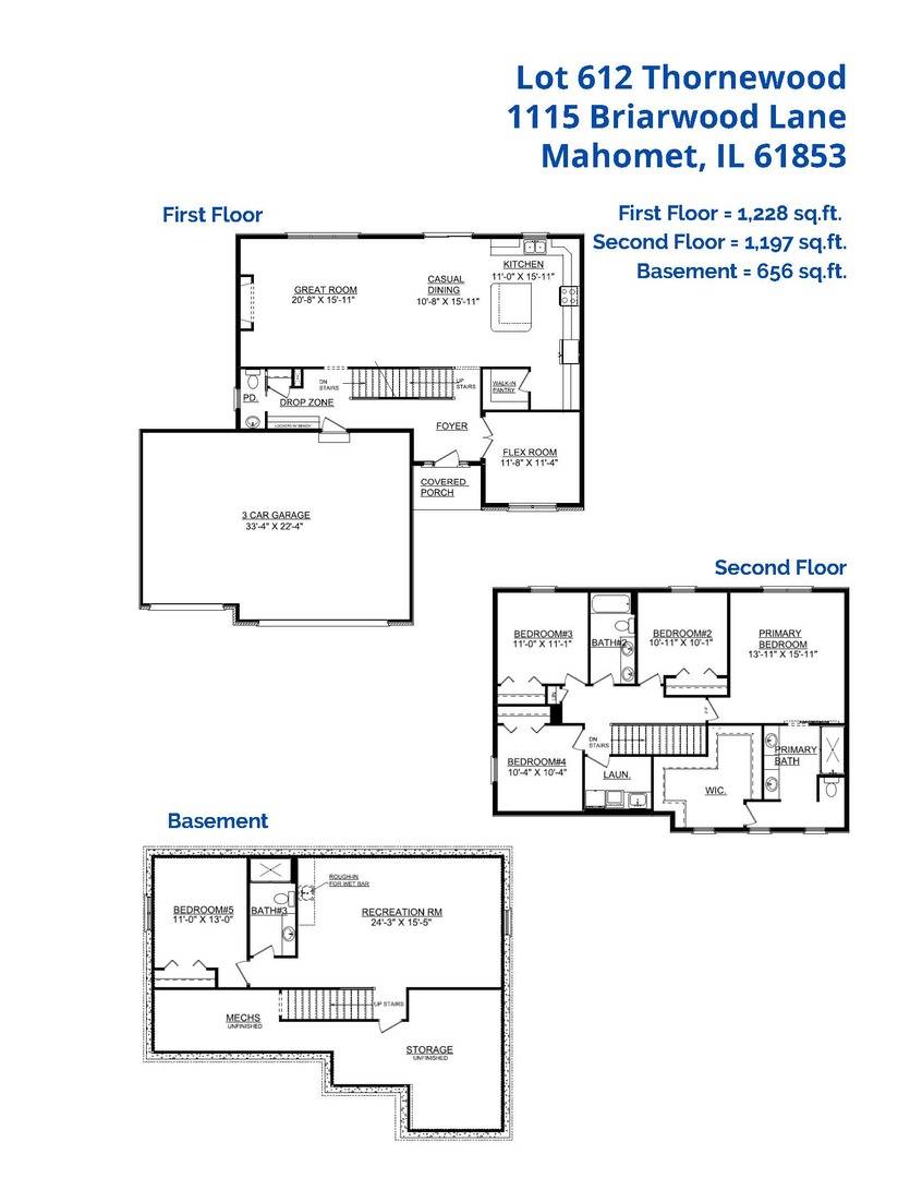 Mahomet, IL 61853,1115 Briarwood LN