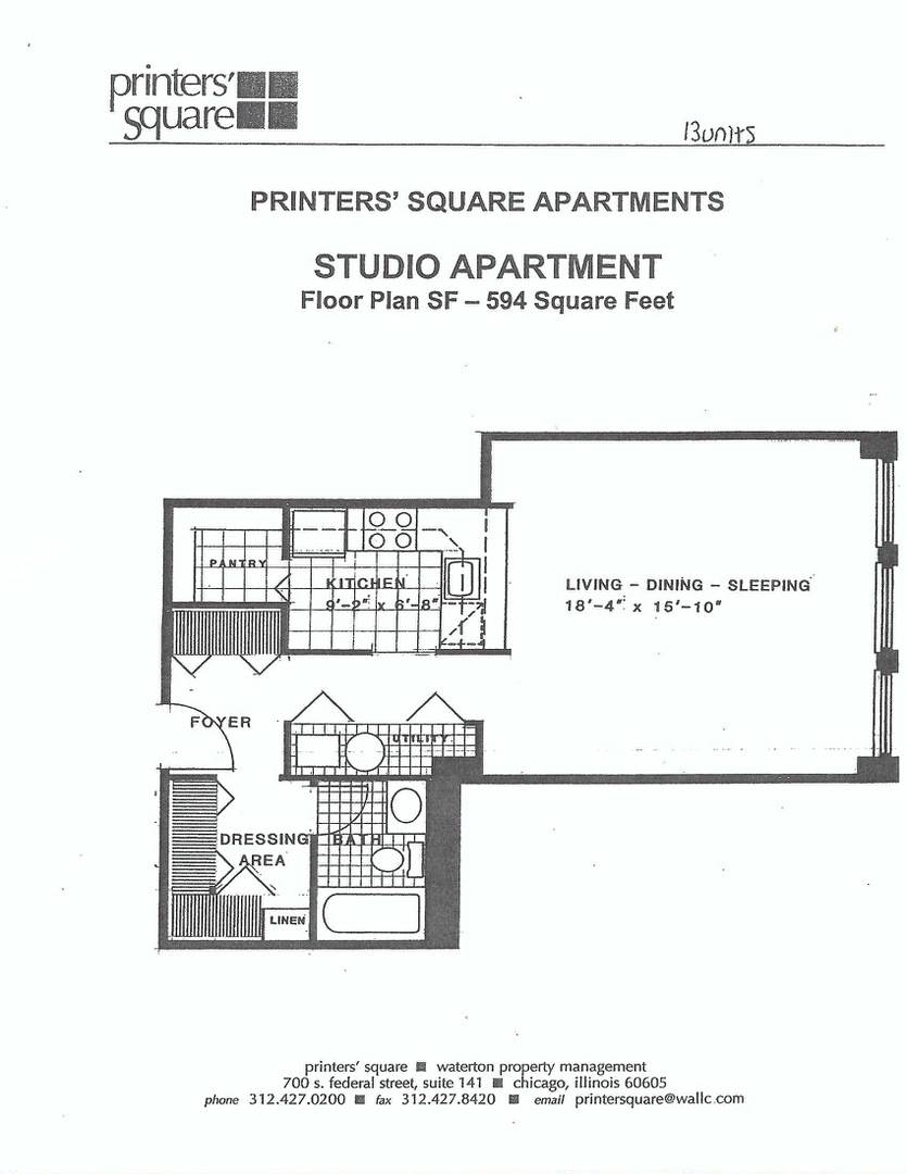 Chicago, IL 60605,640 S Federal ST #603