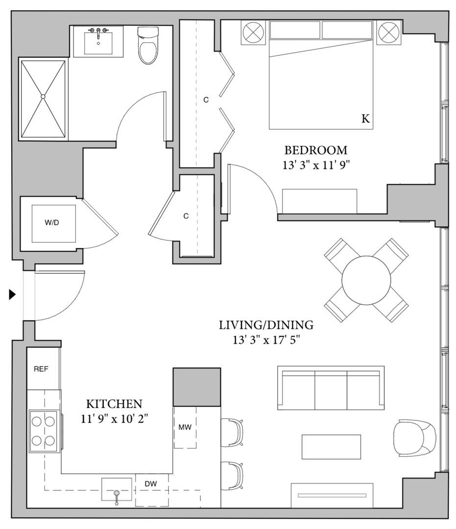 Chicago, IL 60607,164 N Peoria ST #305