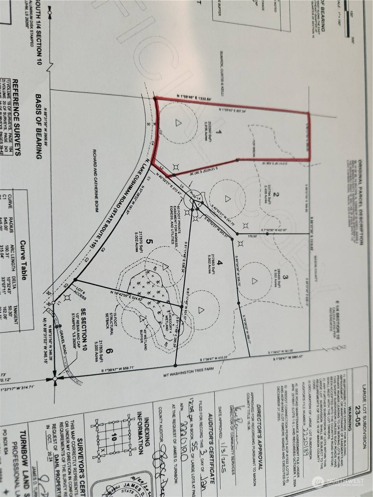 Hoodsport, WA 98548,0 Lot 1 N Hoodsport Heights DR