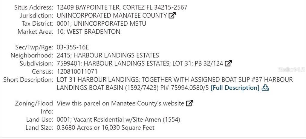 Cortez, FL 34215,12409 BAYPOINTE TER