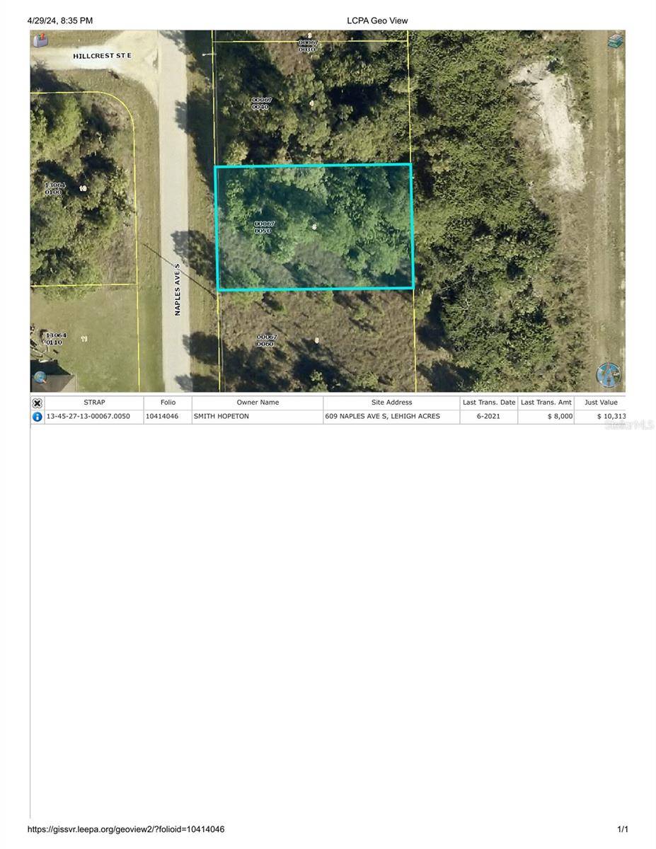 Lehigh Acres, FL 33974,609 NAPLES AVE S