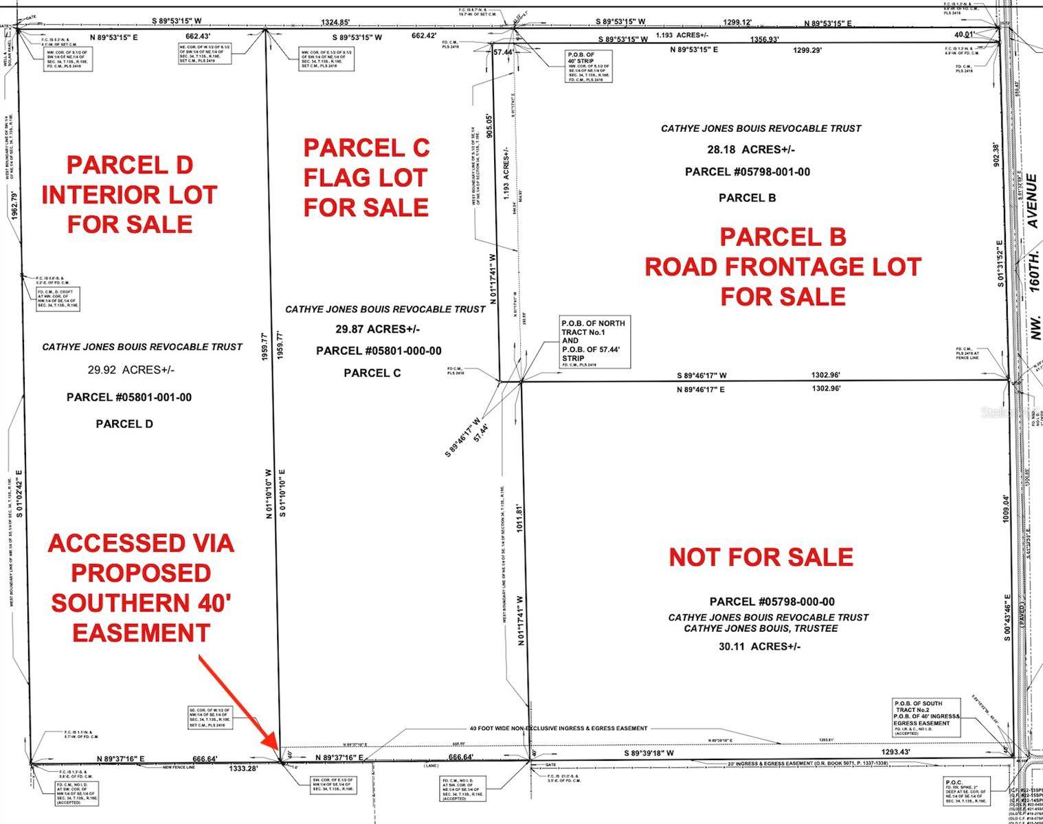 Morriston, FL 32668,Parcel C NW 160TH AVE