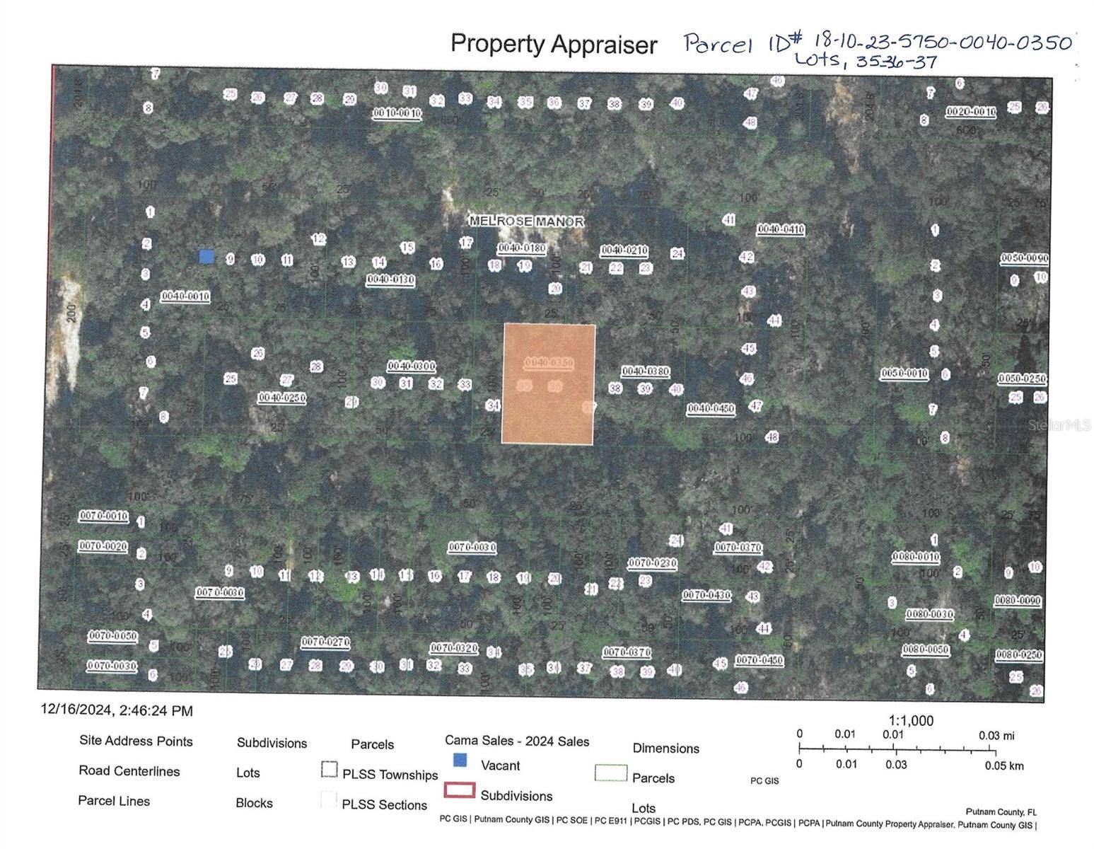 Hawthorne, FL 32640,Lots 35-37 UNASSIGNED