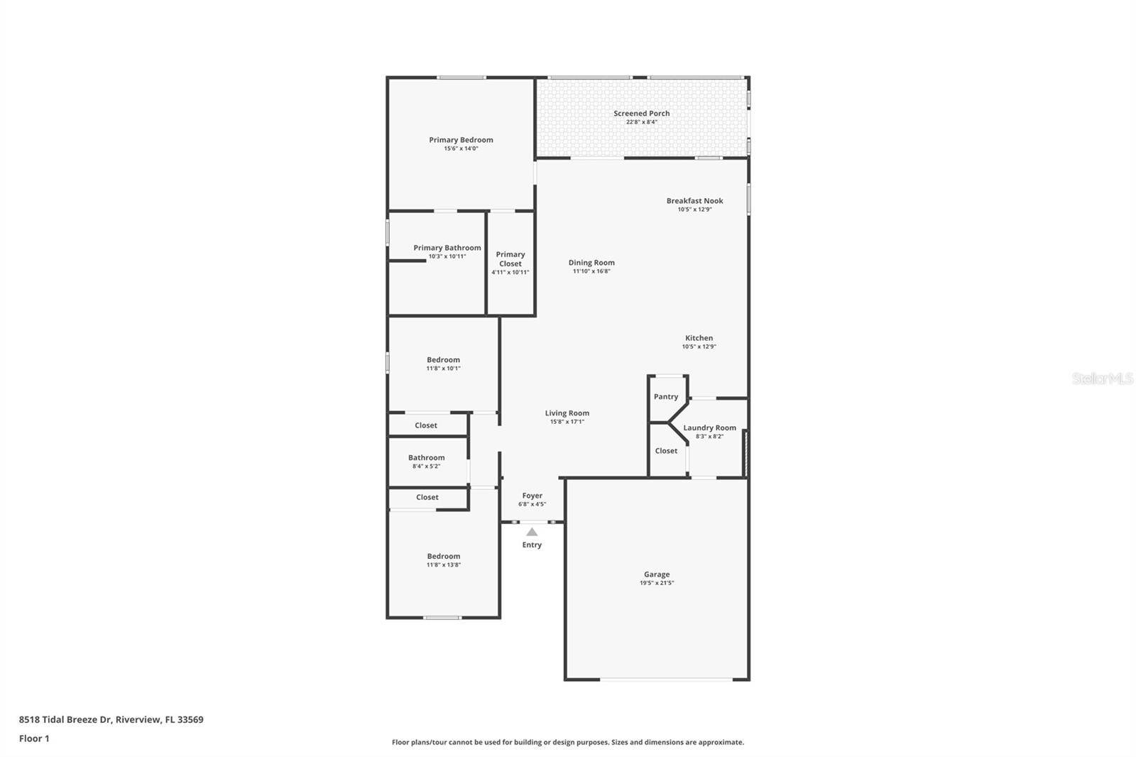 Riverview, FL 33569,8518 TIDAL BREEZE DR