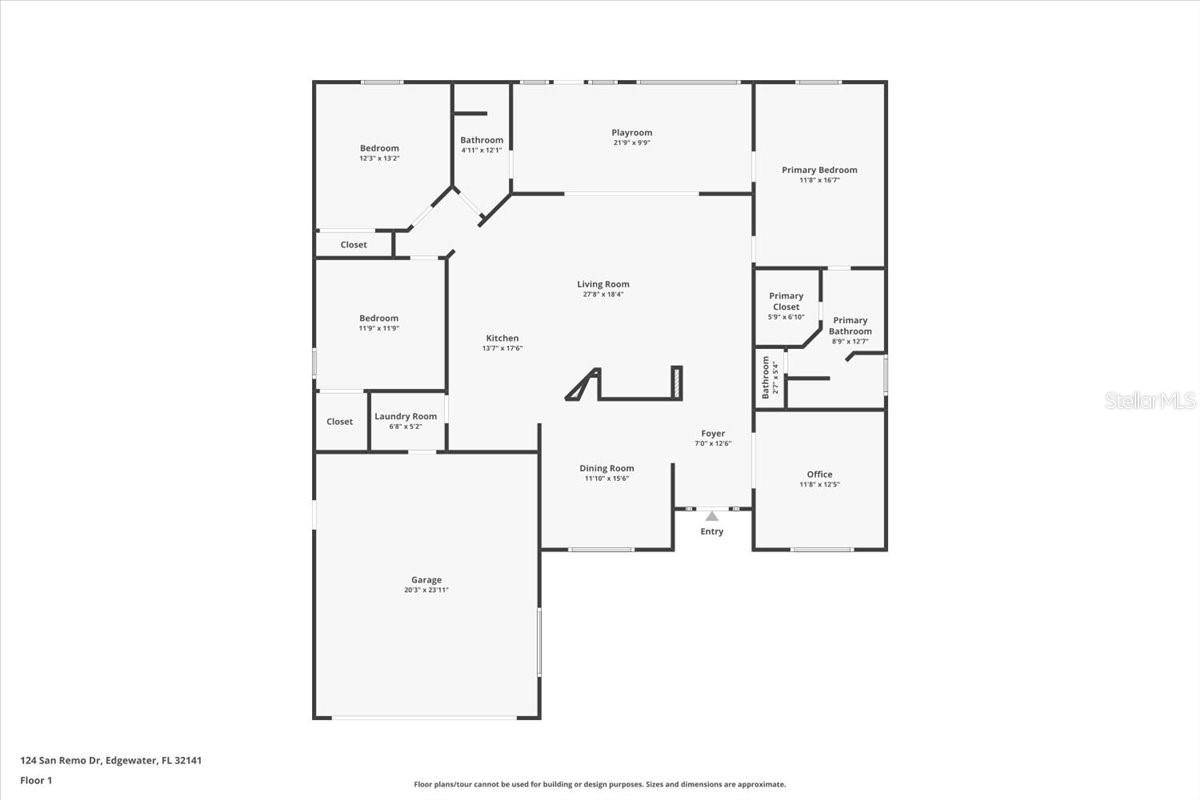 Edgewater, FL 32141,124 SAN REMO DR