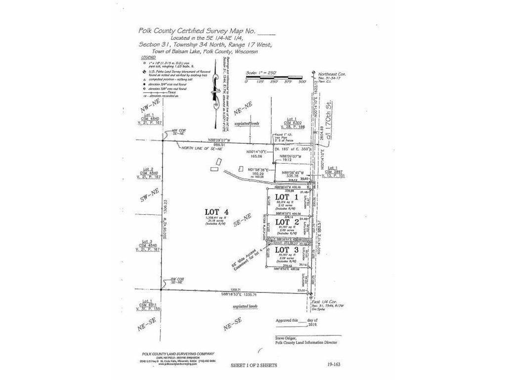 Saint Croix Falls, WI 54024,Lot 2 170th ST