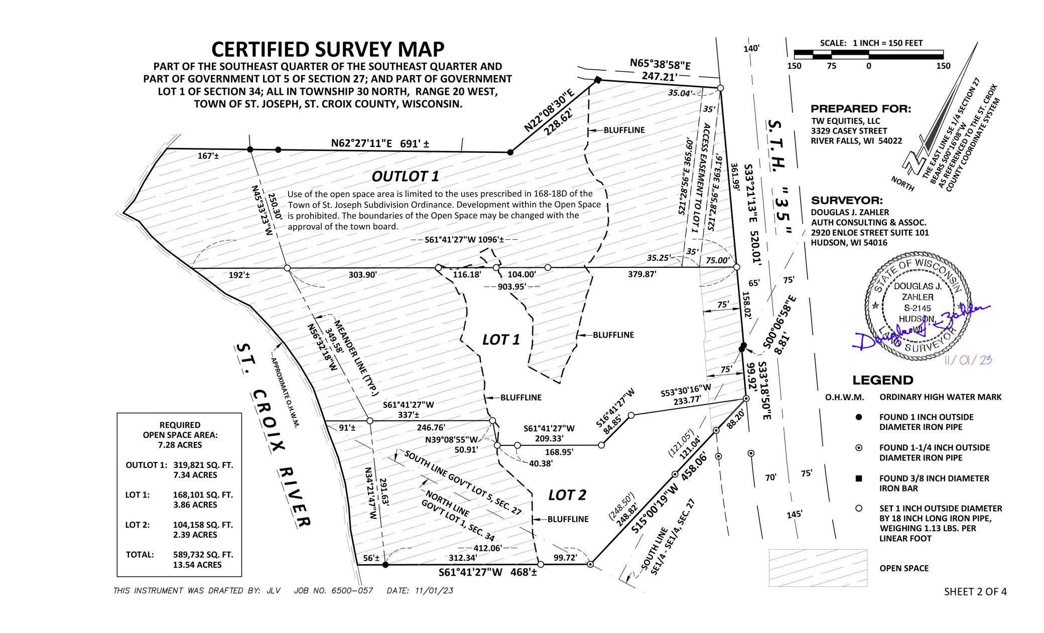 Saint Joseph Twp, WI 54016,xxxx 132nd - Lot #1