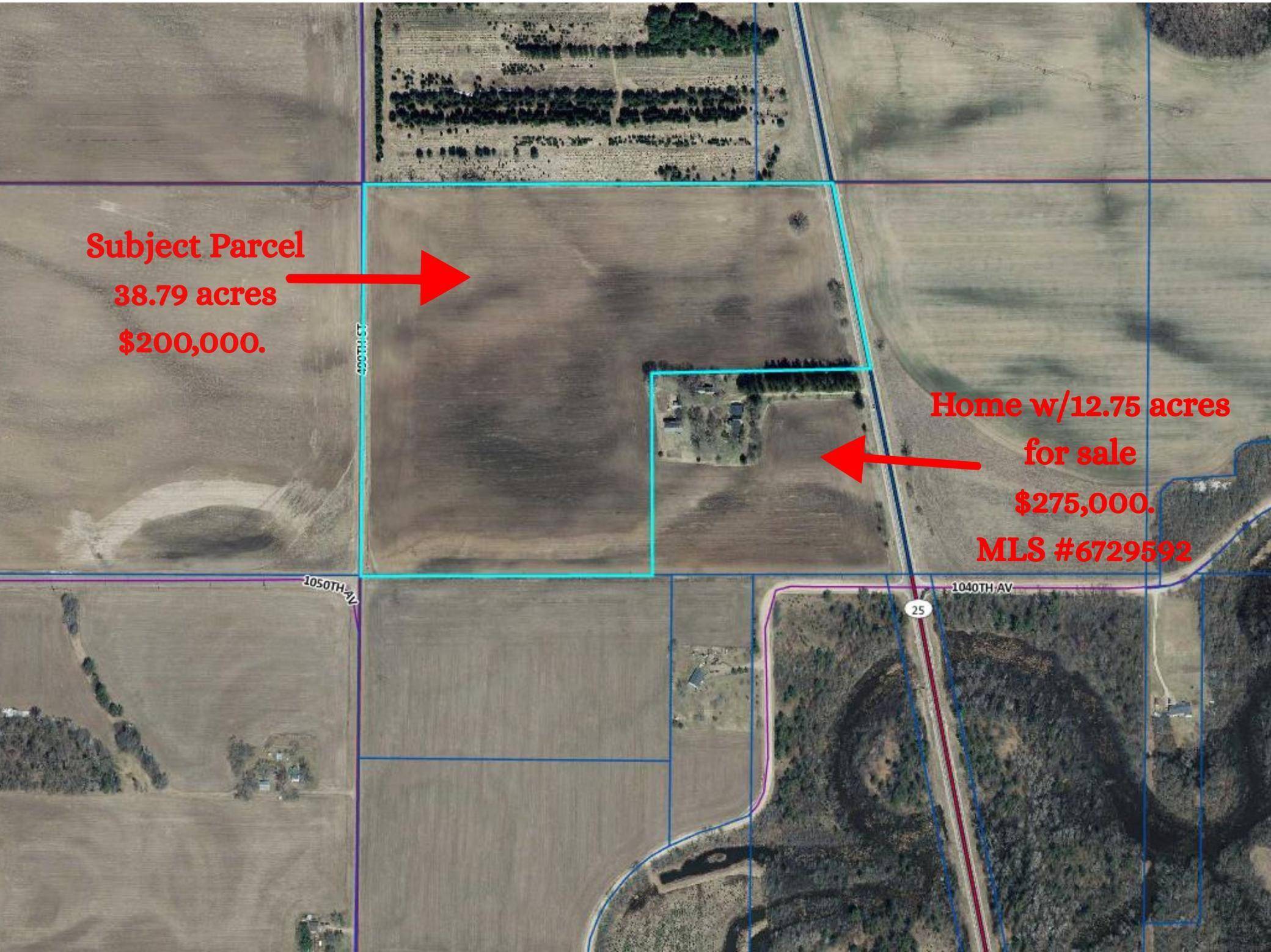 Hay River Twp, WI 54772,38.79 acres State Road 25