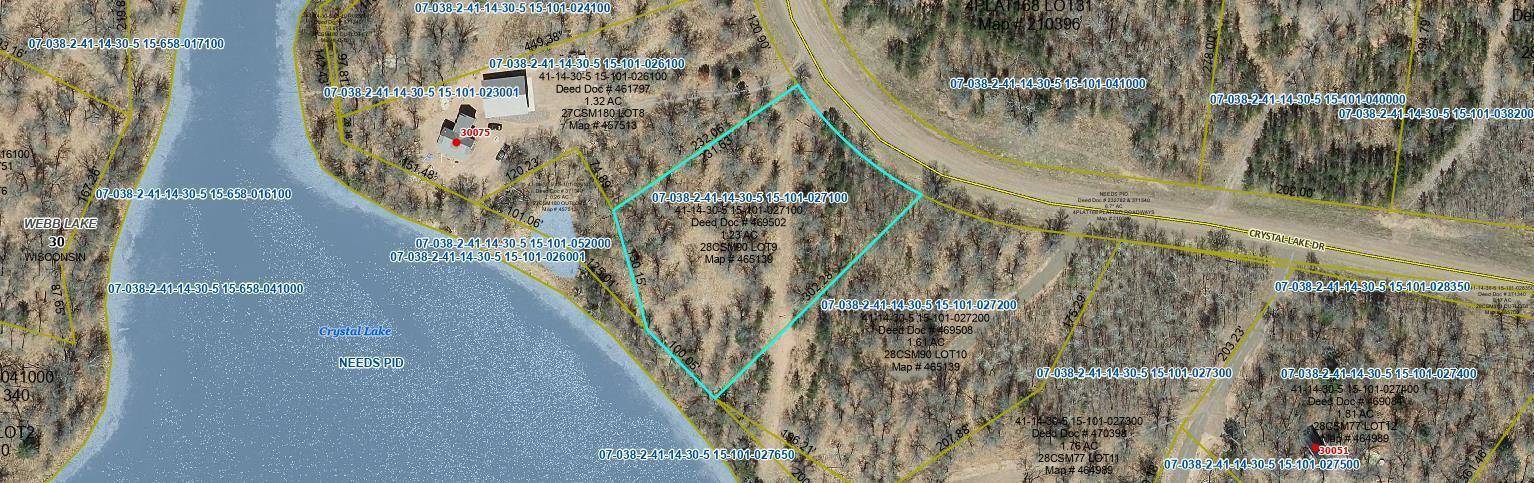 Webb Lake Twp, WI 54830,300xx Crystal Lake DR