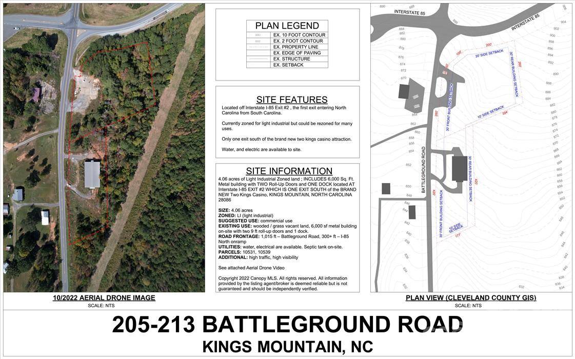 Kings Mountain, NC 28086,205, 213 Battleground RD