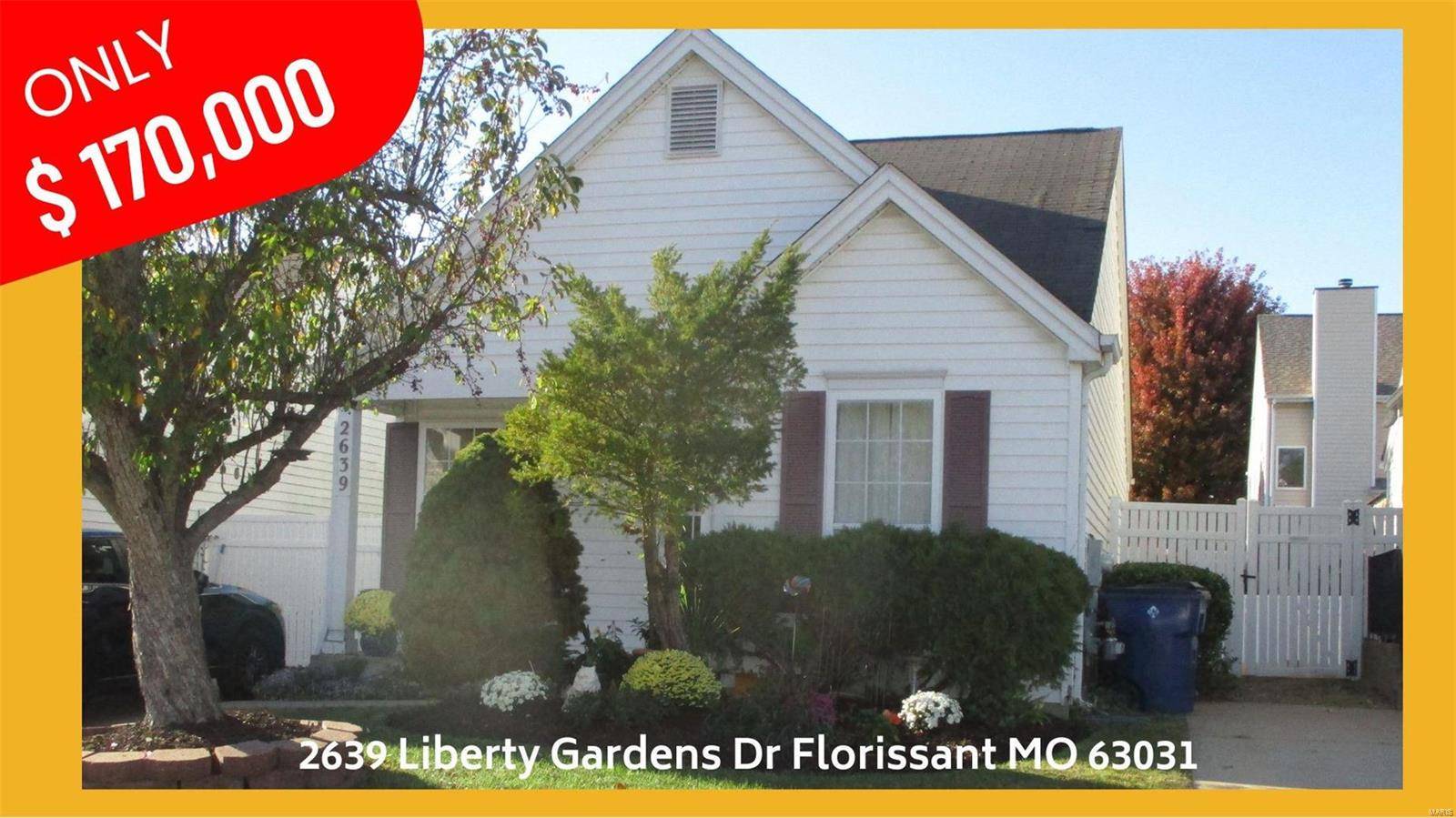 Florissant, MO 63031,2639 Liberty Gardens DR