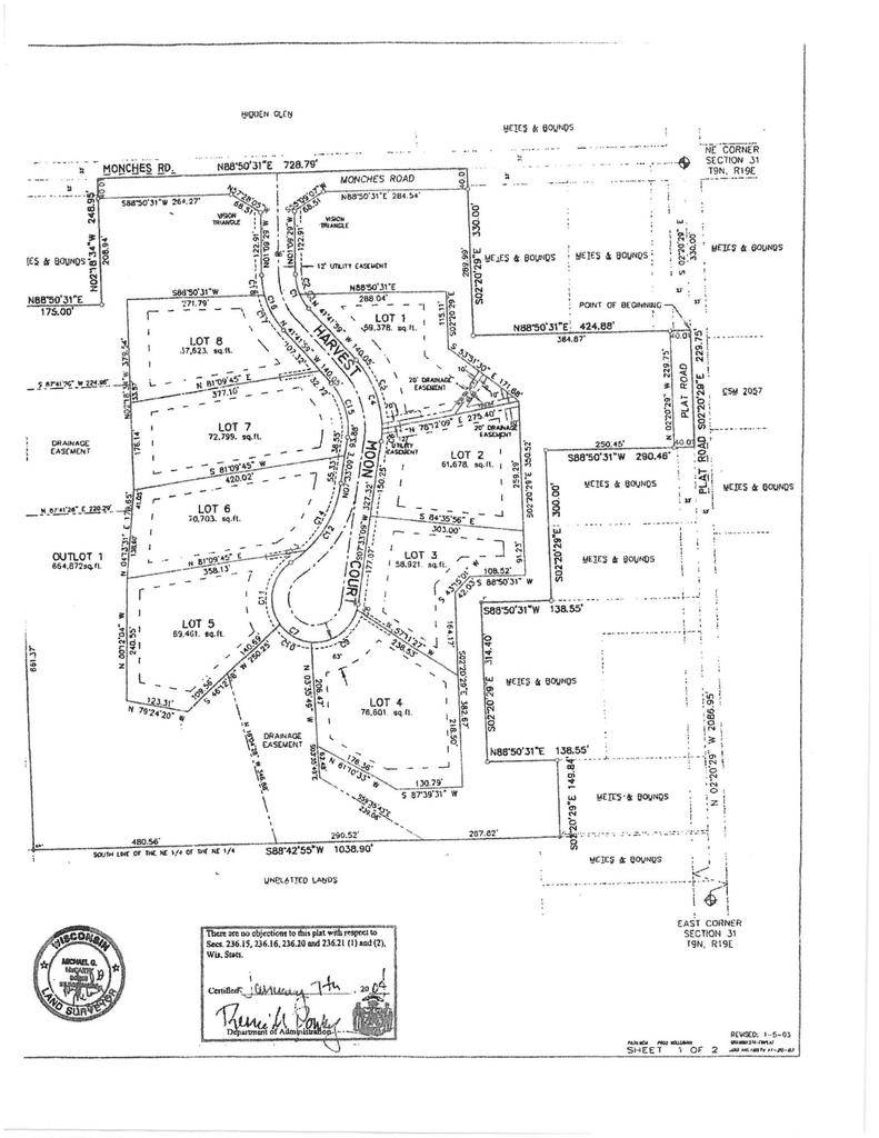 Colgate, WI 53017,Lt1 HARVEST MOON CT