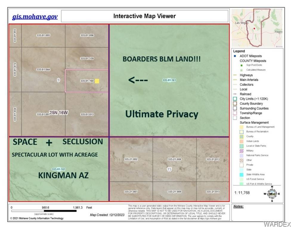 Kingman, AZ 86401,20 Acres N Black Canyon Road