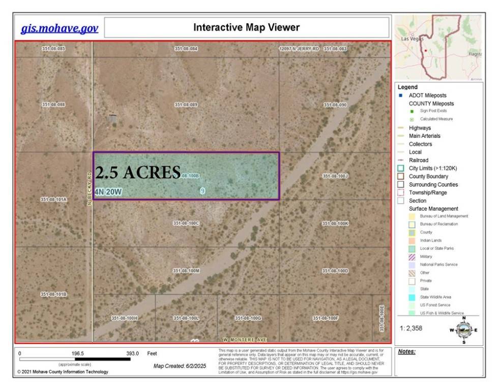 Dolan Springs, AZ 86441,351-08-100B N BECKY RD