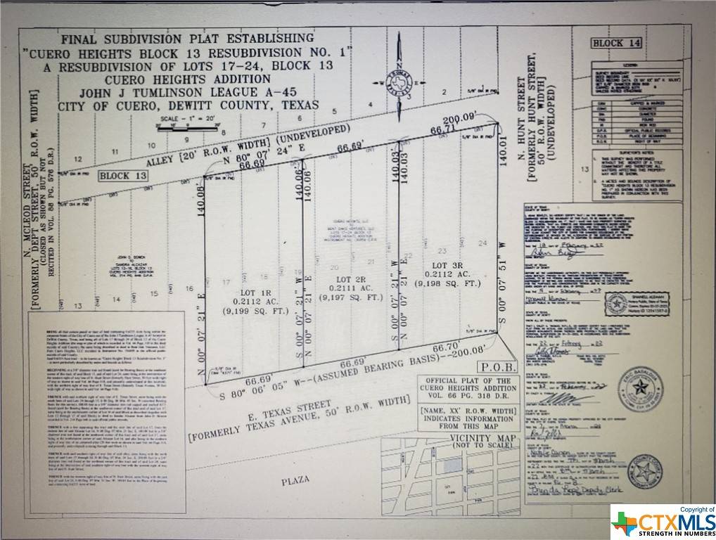 Cuero, TX 77954,TBD Lot 1R E Texas ST