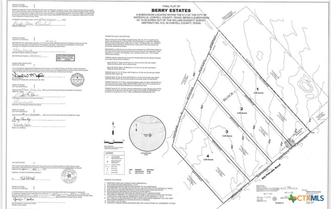 Gatesville, TX 76528,lOT 1 OLD PIDCOKE
