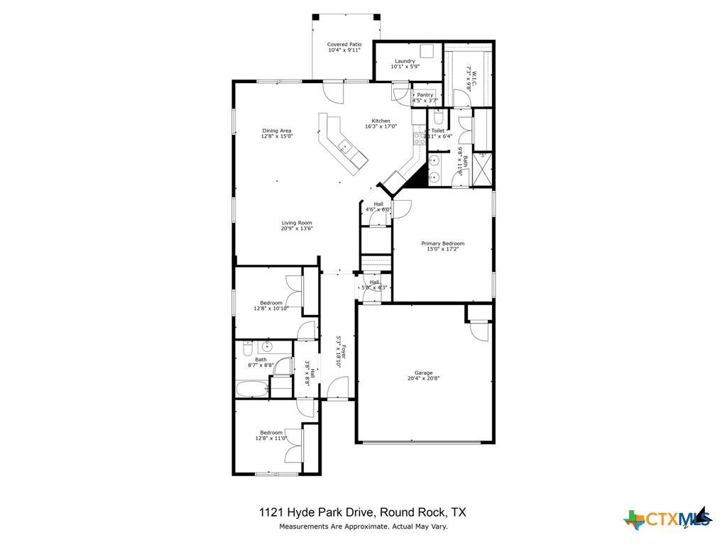 Round Rock, TX 78665,1121 Hyde Park DR