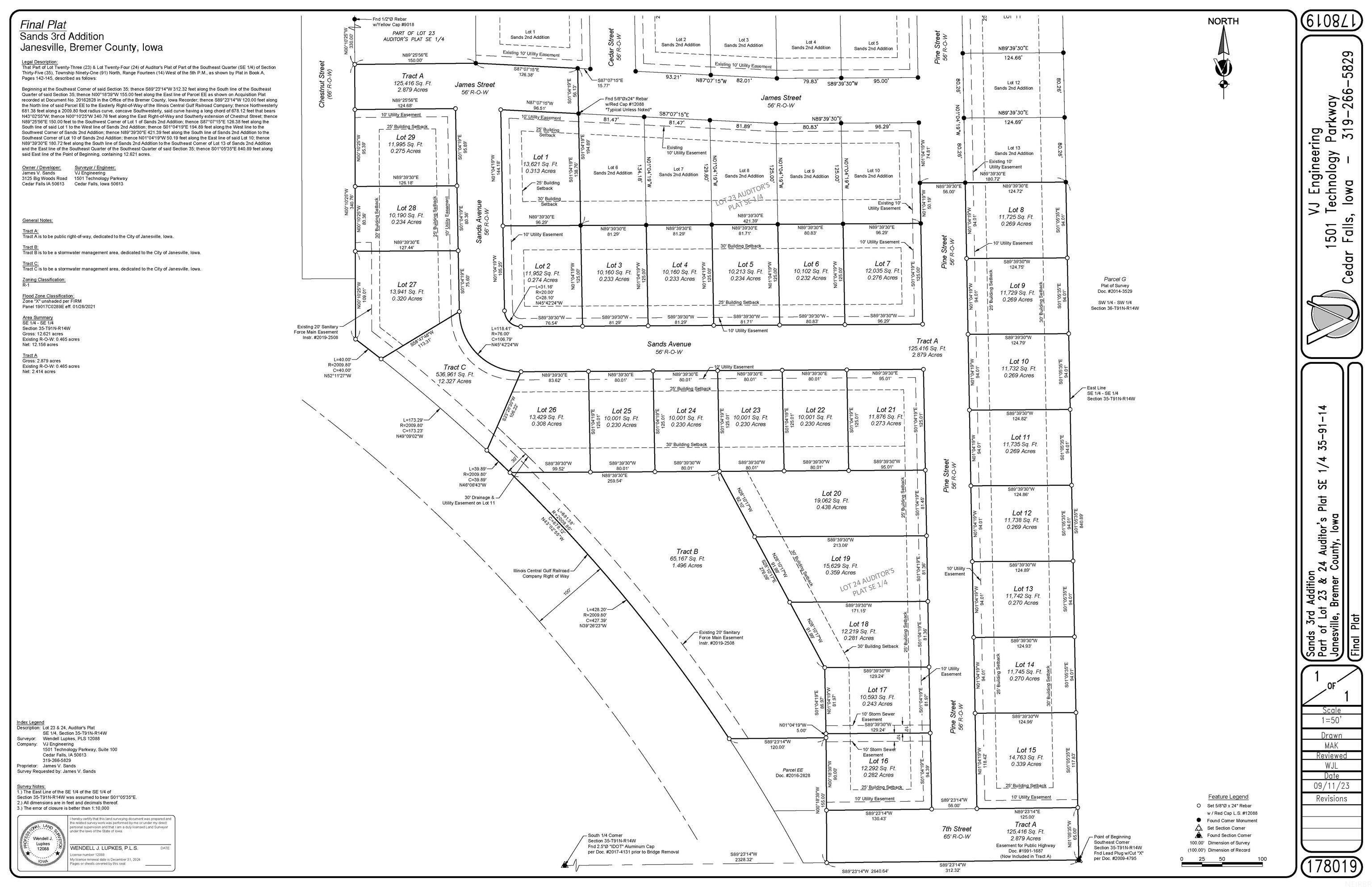 Janesville, IA 50647,Lot #3 #Sands Third Addition