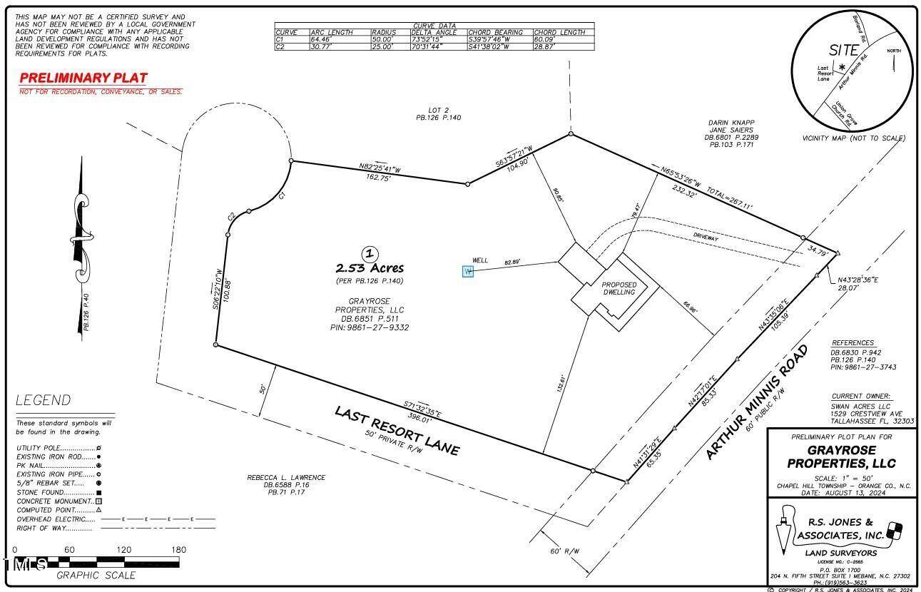 Hillsborough, NC 27278,923 Arthur Minnis Road Lot 1