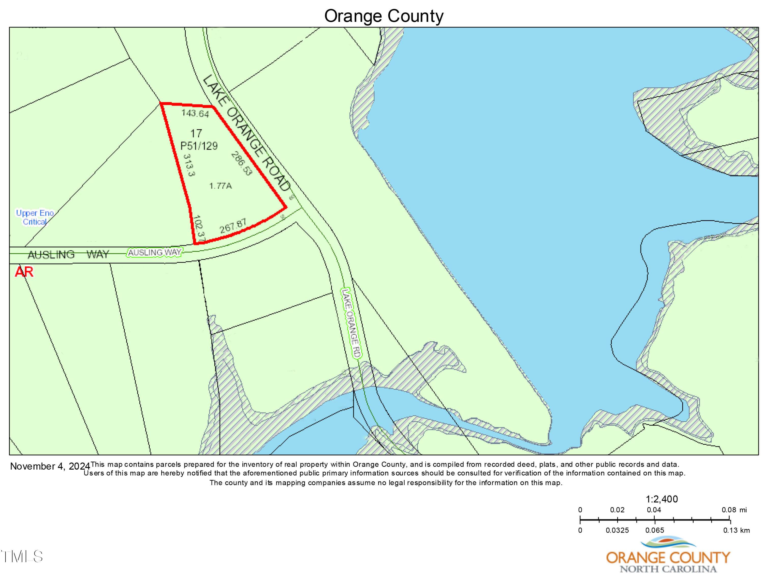 Hillsborough, NC 27278,Lot 17 Lake Orange Road