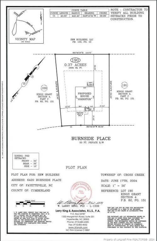 Fayetteville, NC 28311,6420 Burnside (Lot 190) Place