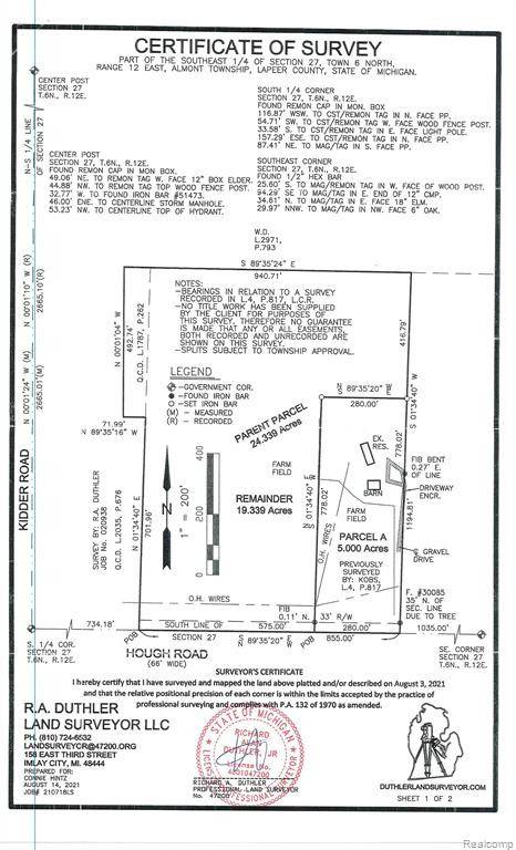 Almont, MI 48003,000 Hough Road