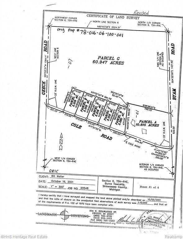 Bancroft, MI 48414,Lot  B  Cole Rd E Cole Road