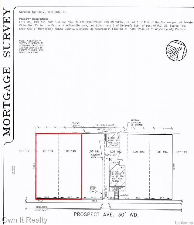 Melvindale, MI,0001 Prospect Street