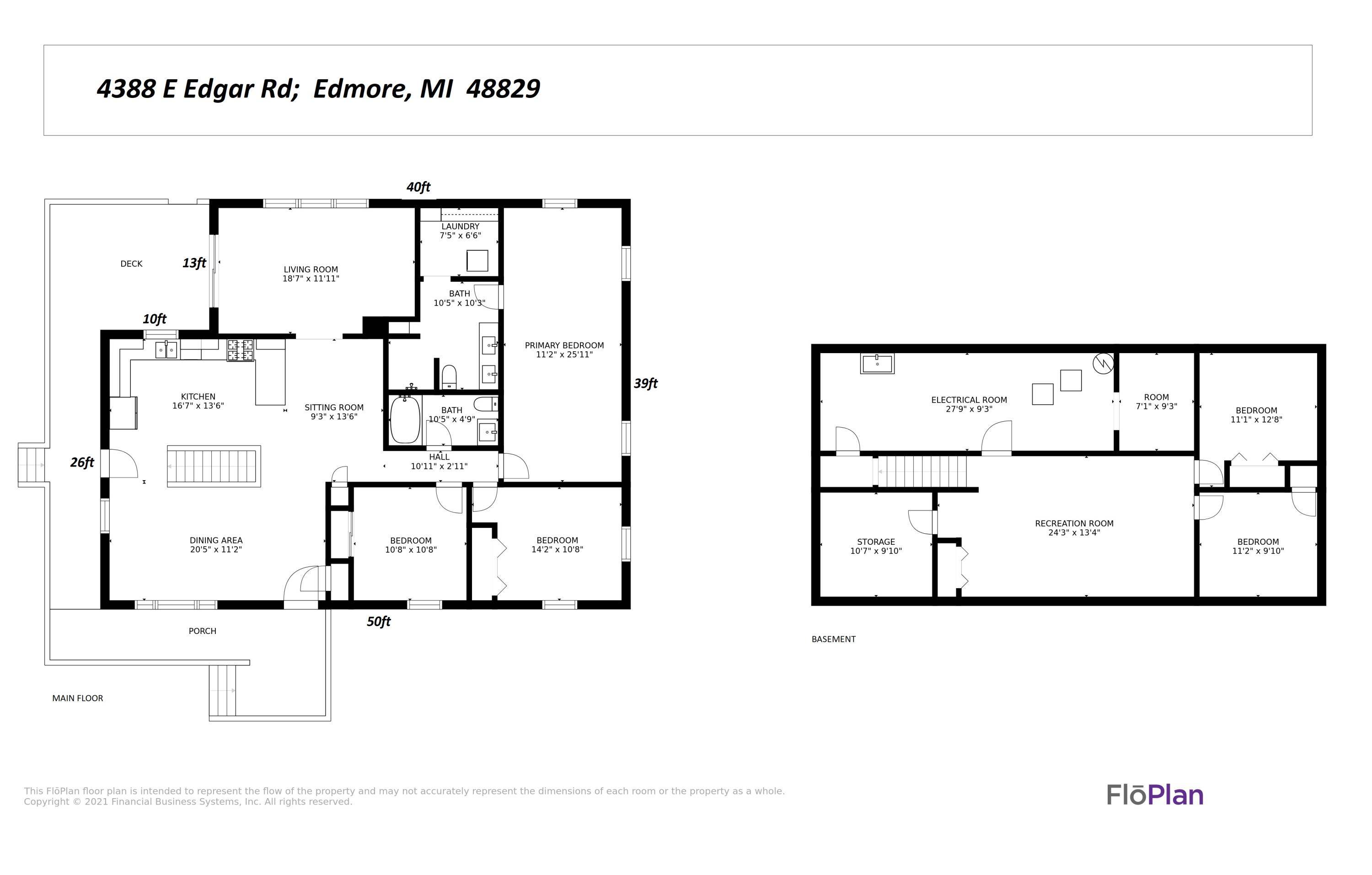 Edmore, MI 48829,4388 Edgar Road